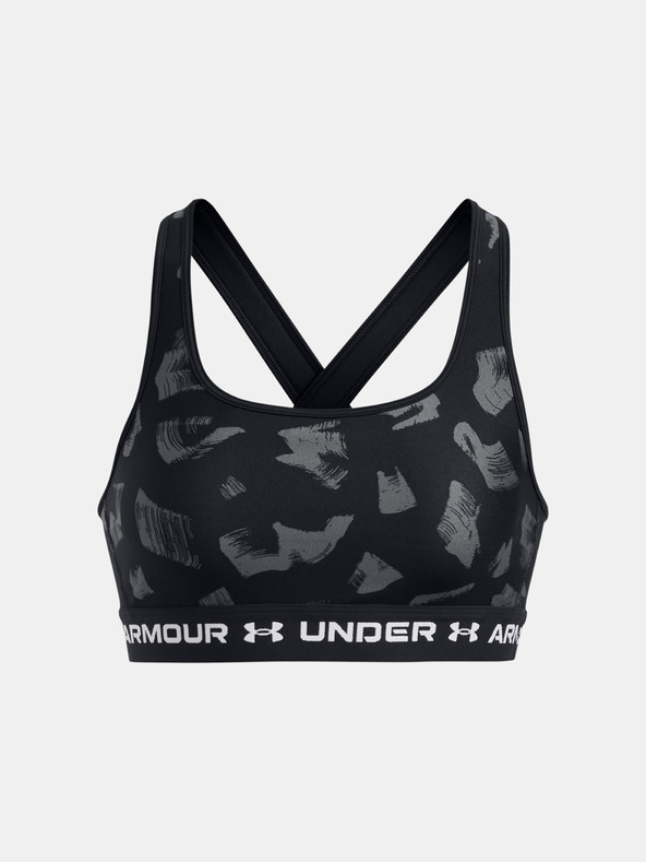 Under Armour Under Armour Women's Crossback Mid Print Bra-BLK
