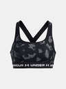 Under Armour Under Armour Women's Crossback Mid Print Bra-BLK