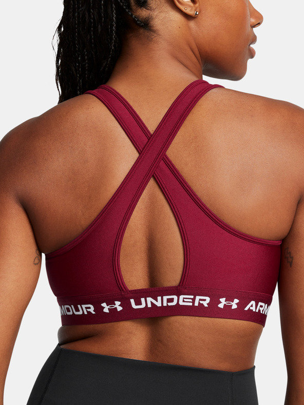 Under Armour Under Armour Crossback Mid Bra-RED - дамски сутиен