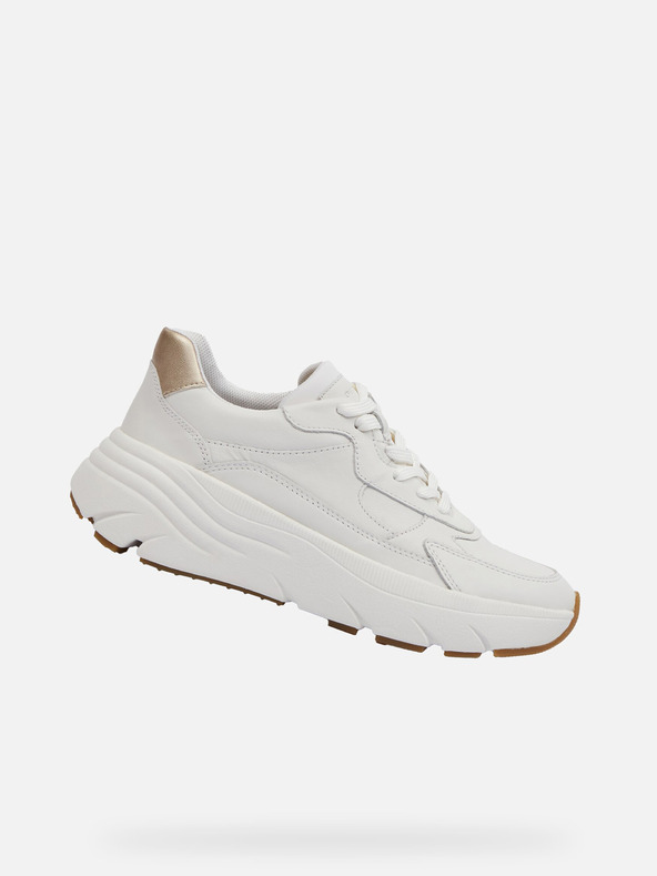 Geox Бели дамски маратонки Geox Diamanta