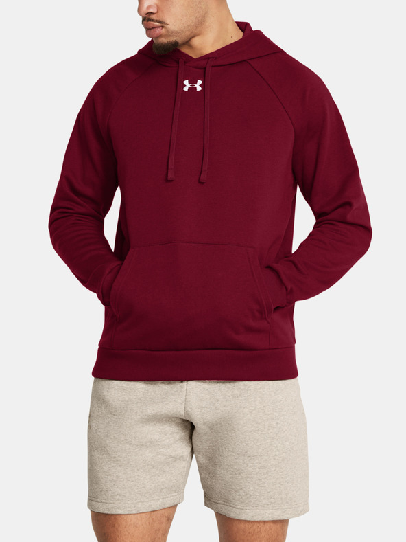 Under Armour Мъжки суитшърт Under Armour UA Rival Fleece Hoodie-RED