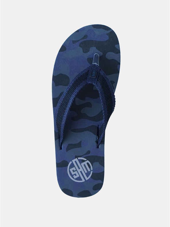 Sam 73 Тъмносини мъжки камуфлажни джапанки SAM 73