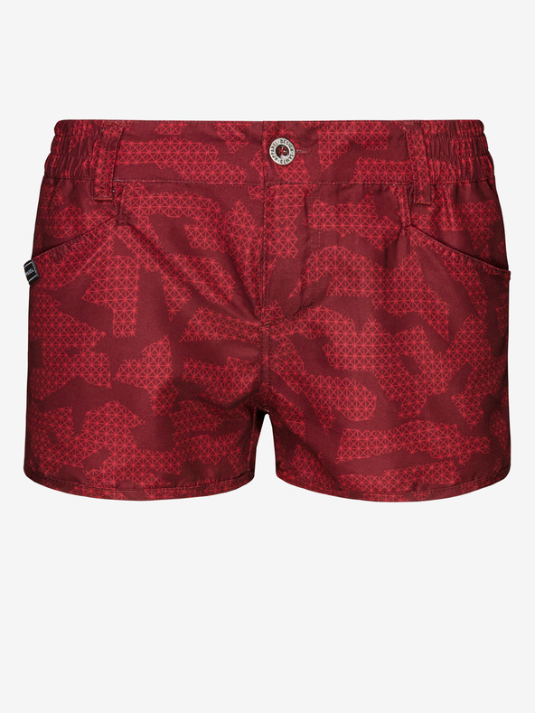 Sam 73 Червени дамски шарени шорти SAM 73