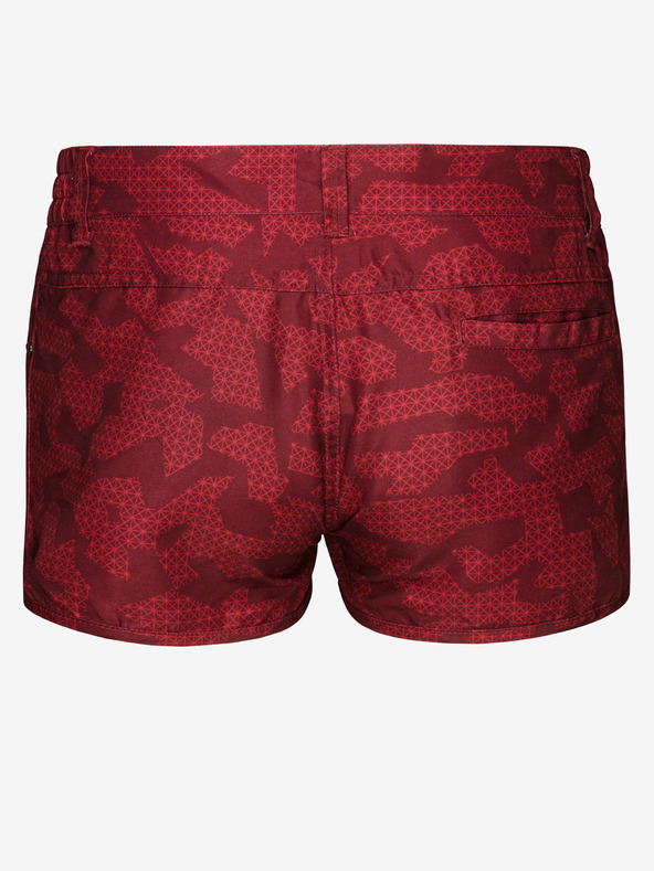 Sam 73 Червени дамски шарени шорти SAM 73