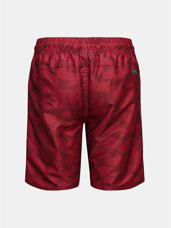 Sam 73 Червен бански костюм за момчета с шарка SAM 73