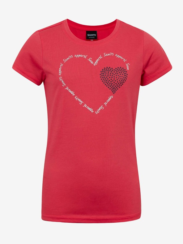 Sam 73 Тъмнорозова тениска за момичета SAM 73 Alaina