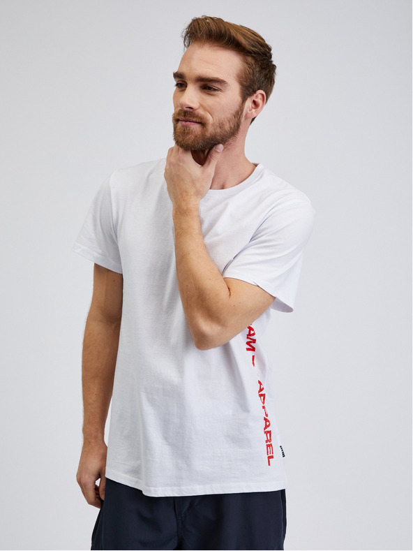 Sam 73 Бяла мъжка тениска SAM 73 Vincent