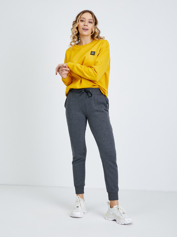 Sam 73 Тъмно сив дамски спортен панталон с тен SAM 73 Rindi