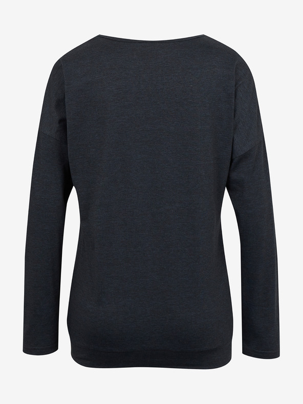 Sam 73 Черна дамска основна тениска с дълъг ръкав SAM 73 Azuka