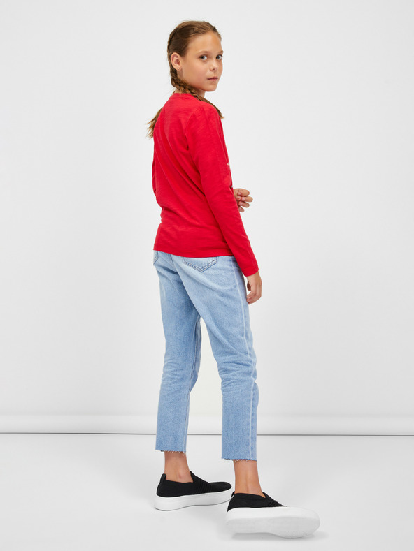 Sam 73 Червена тениска с дълъг ръкав за момичета SAM 73 Vadania