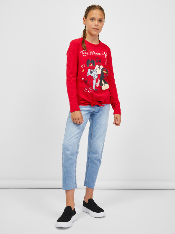 Sam 73 Червена тениска с дълъг ръкав за момичета SAM 73 Vadania