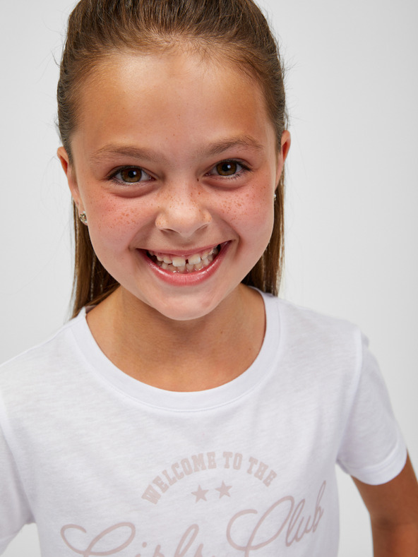 Sam 73 Бяла тениска за момичета SAM 73 Janli