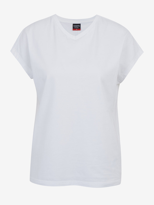 Sam 73 Бяла дамска тениска с дълъг ръкав SAM 73 Vitani