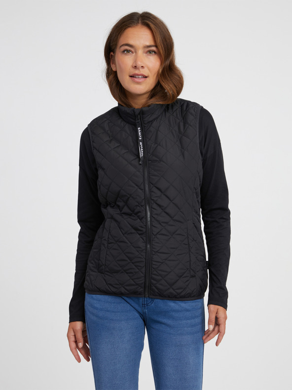 Sam 73 Черна дамска ватирана жилетка SAM 73 Pictor