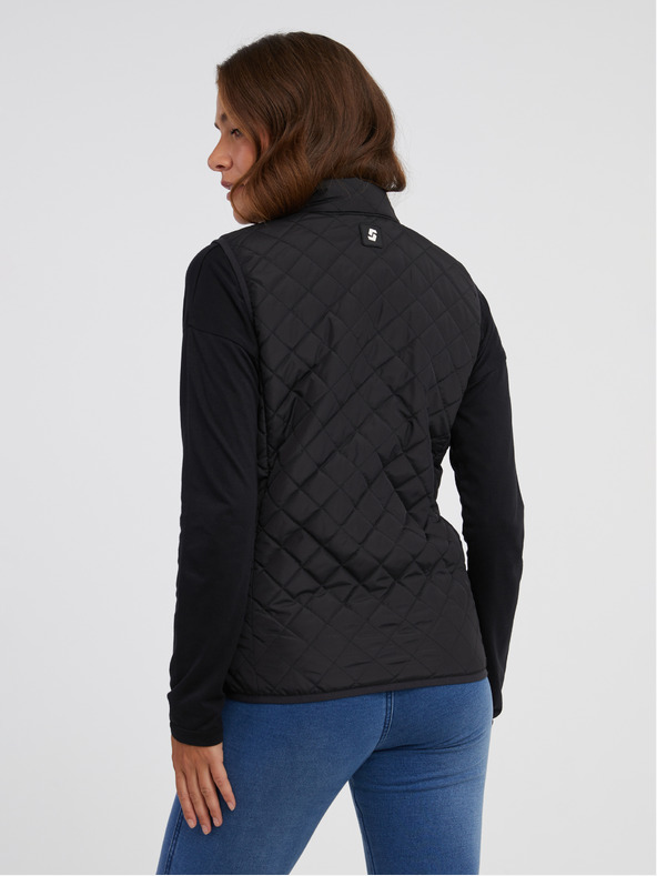 Sam 73 Черна дамска ватирана жилетка SAM 73 Pictor