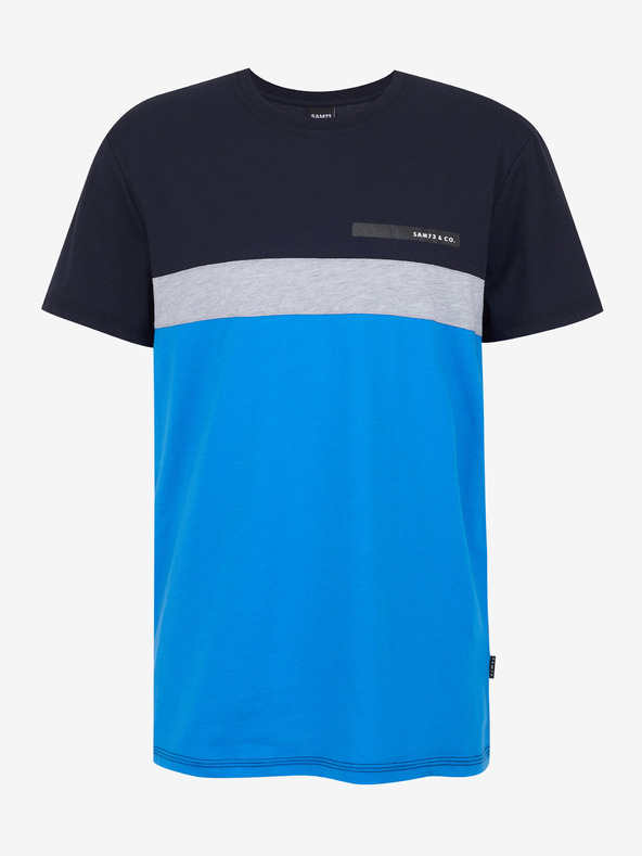 Sam 73 Синя и черна мъжка тениска SAM 73 Ernesto