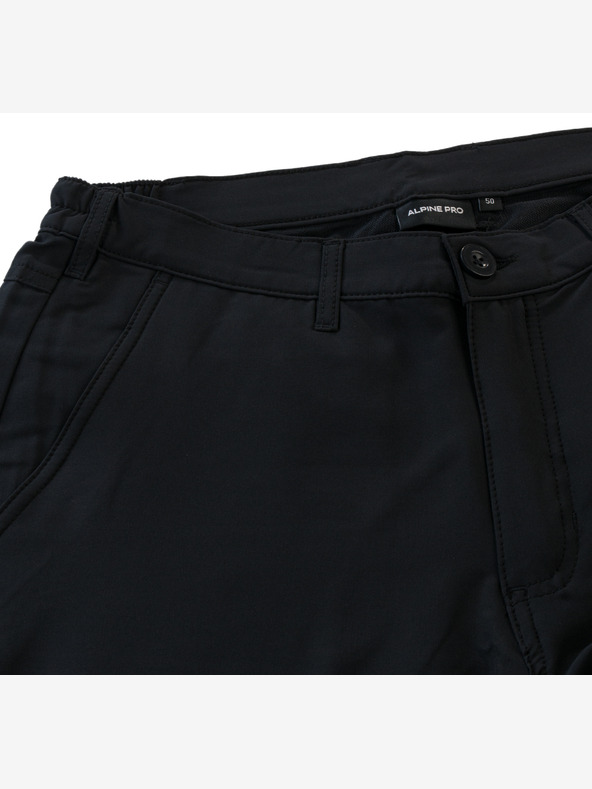 ALPINE PRO Мъжки бързосъхнещи къси панталони с охлаждащо сушене ALPINE PRO HAMPTON черни
