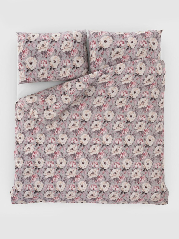 Kvalitex Френско крепирано спално бельо 220x200, 70x90cm Ester grey Kvalitex