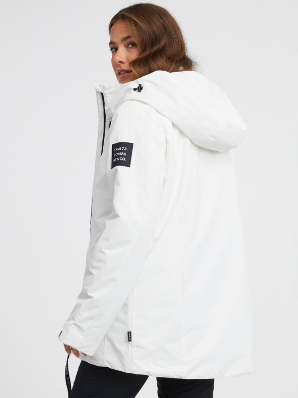 Sam 73 Бяло дамско ватирано яке SAM 73 Bellatrix