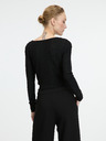 Orsay Черно дамско боди с дълъг ръкав ORSAY