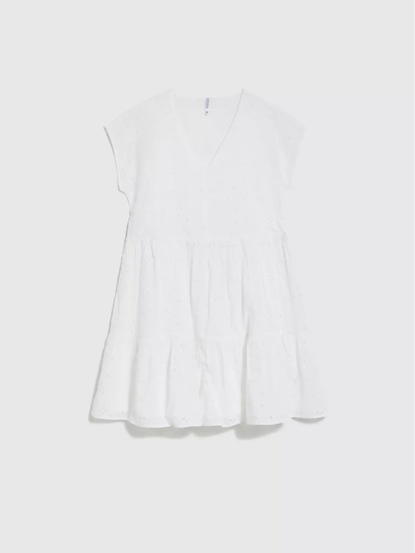 Moodo Дамска рокля бяла MOODO