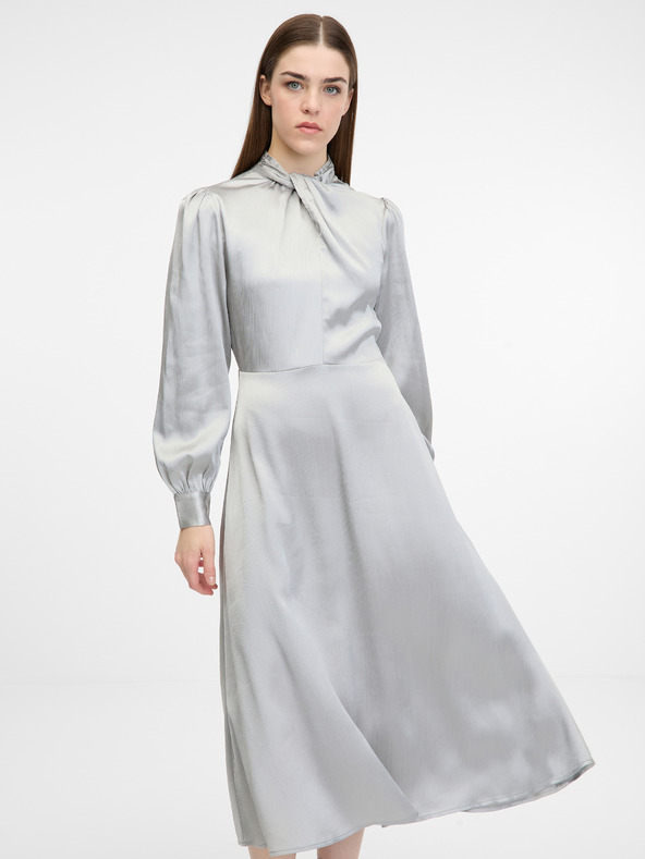 Orsay Сребриста дамска миди рокля ORSAY