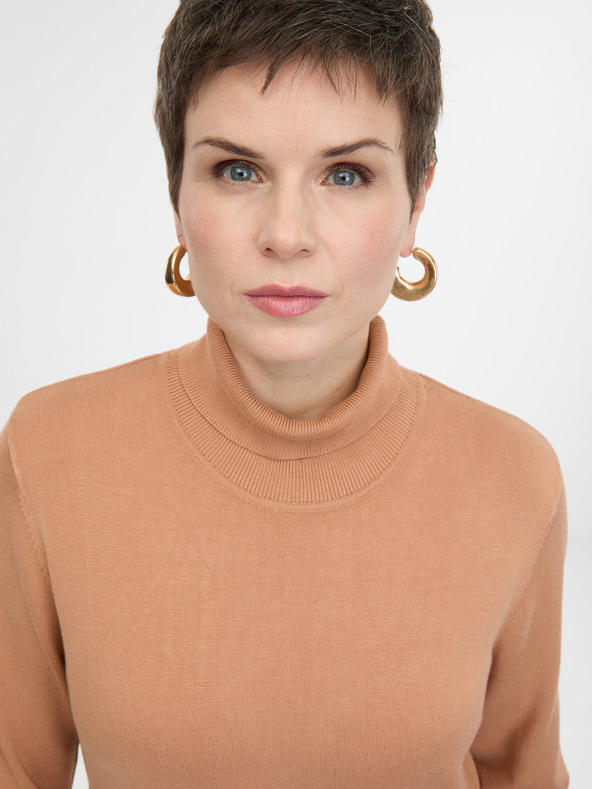 Orsay Светлокафява дамска миди рокля ORSAY