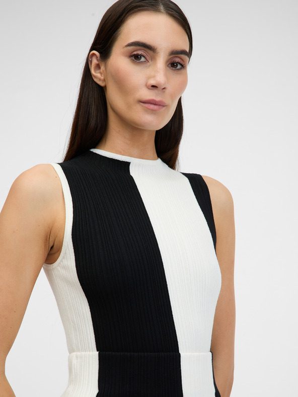 Orsay Черно-бял дамски пуловер ORSAY