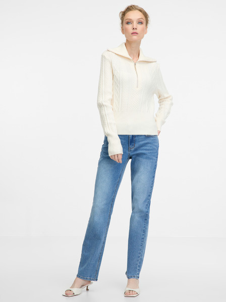 Orsay Кремав дамски пуловер ORSAY