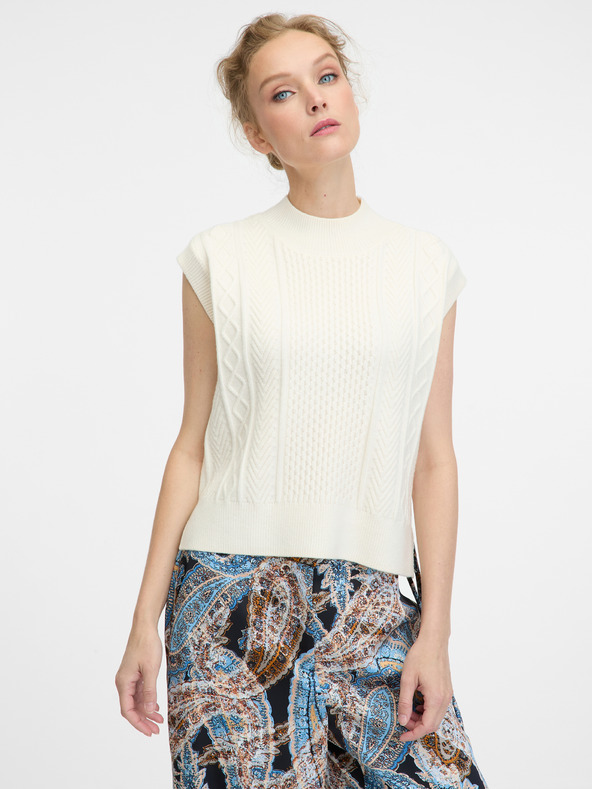 Orsay Кремав дамски пуловер ORSAY