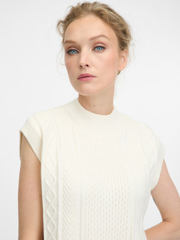 Orsay Кремав дамски пуловер ORSAY