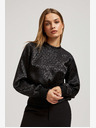 Moodo Черна блуза с накъсани ръкави Moodo