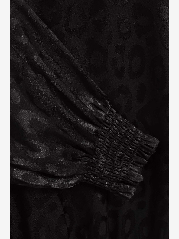 Moodo Черна блуза с накъсани ръкави Moodo