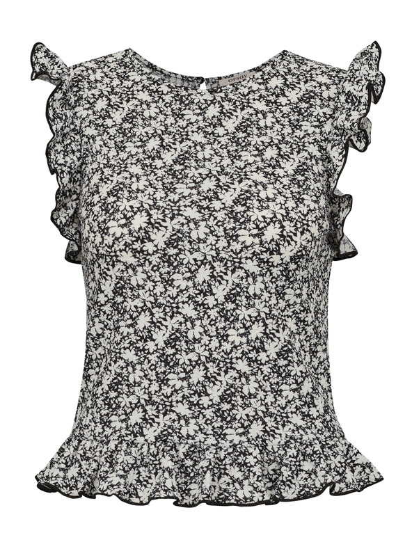 Orsay Черна дамска тениска с къс ръкав ORSAY