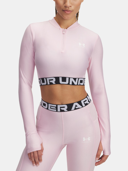 Under Armour Under Armour Women's HeatGear Rib 1/4 Zip LS тениска