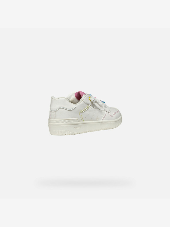Geox Бели маратонки за момичета Geox Washiba