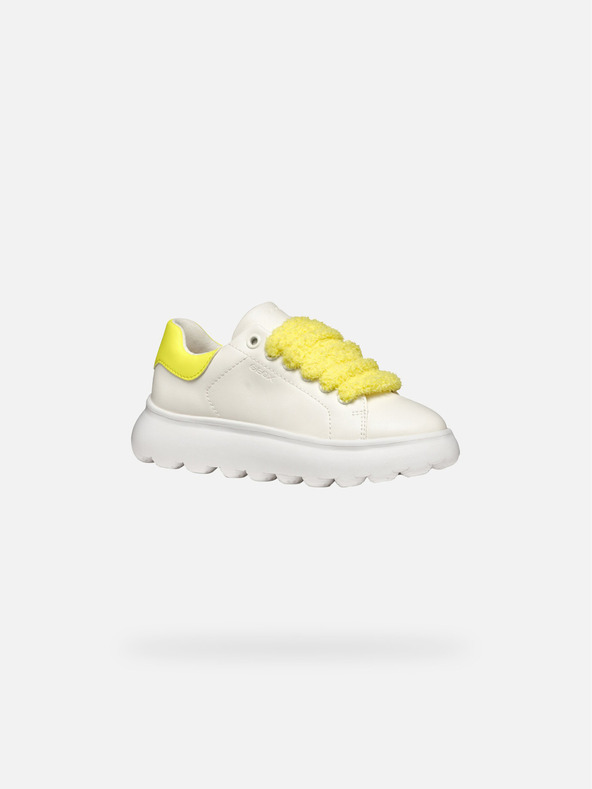 Geox Бели маратонки Geox Puffypop за момичета