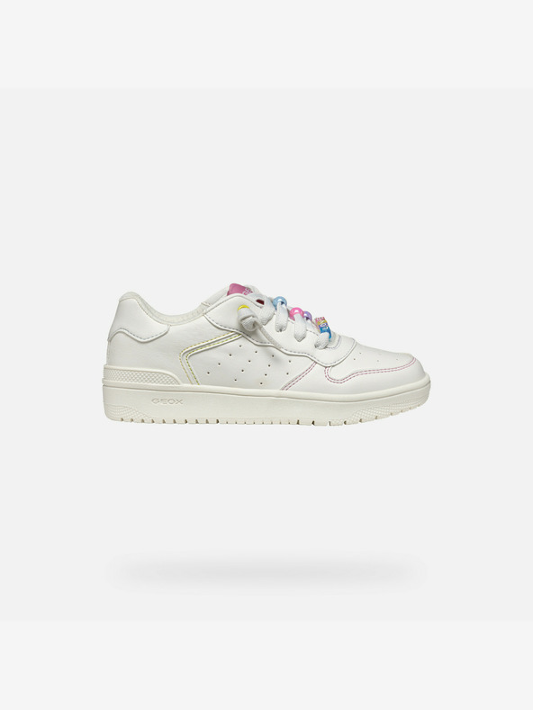 Geox Бели маратонки за момичета Geox Washiba