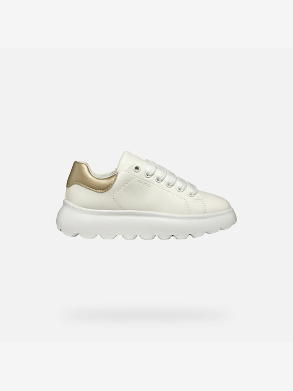 Geox Бели маратонки Geox Puffypop за момичета