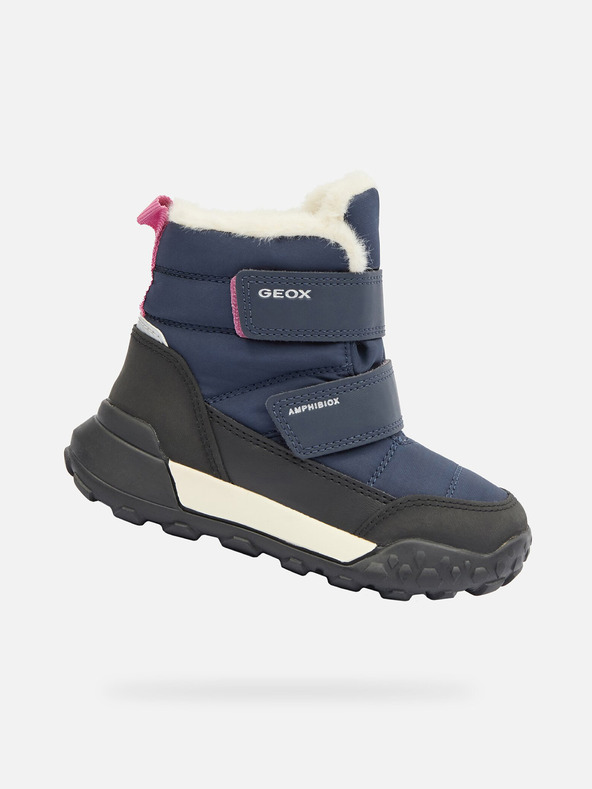 Geox Тъмносини момичешки зимни обувки Geox Trekkyup B Ab