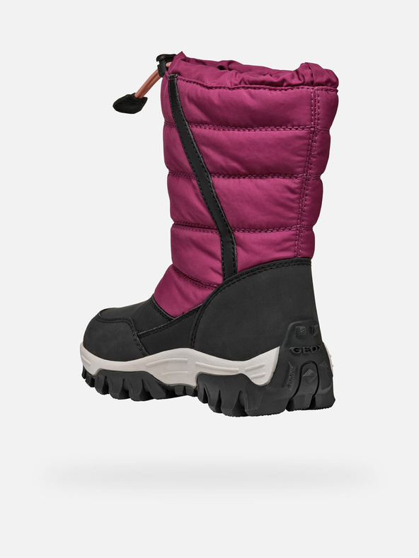 Geox Червени момичешки зимни обувки Geox Himalaya B Ab