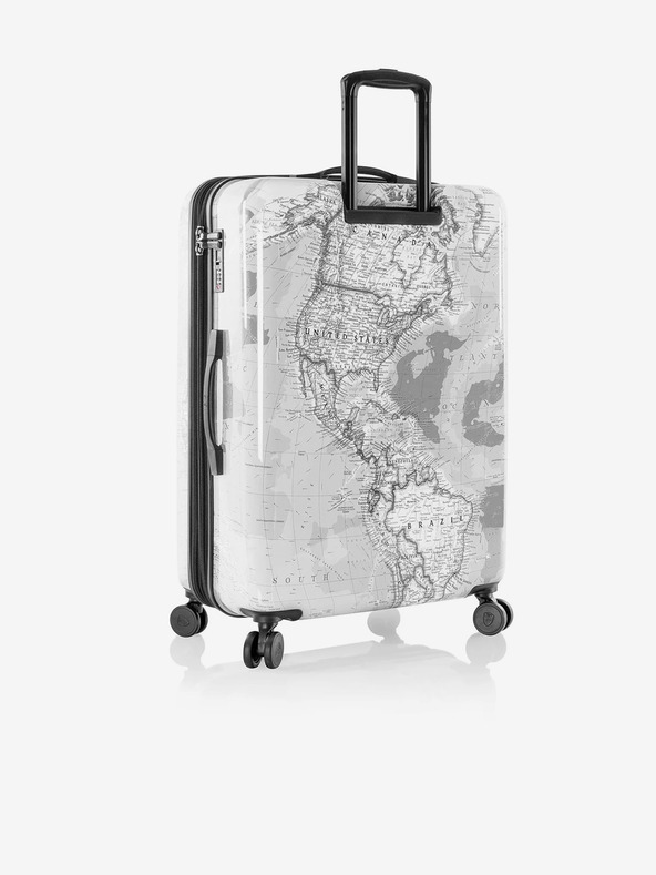 Heys Светлосив шарен пътнически куфар Heys Journey 3G L