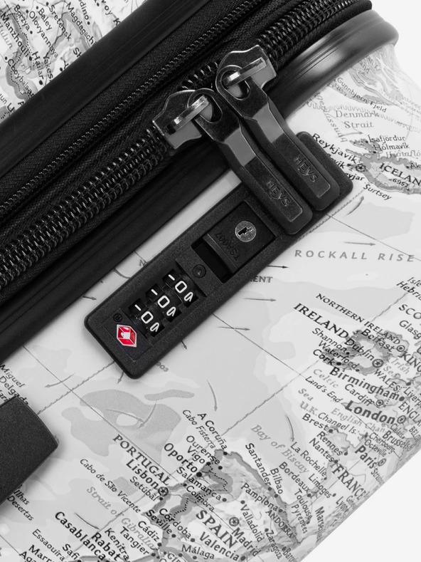 Heys Светлосив шарен пътнически куфар Heys Journey 3G L