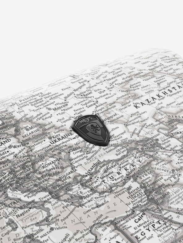 Heys Светлосив шарен пътнически куфар Heys Journey 3G L