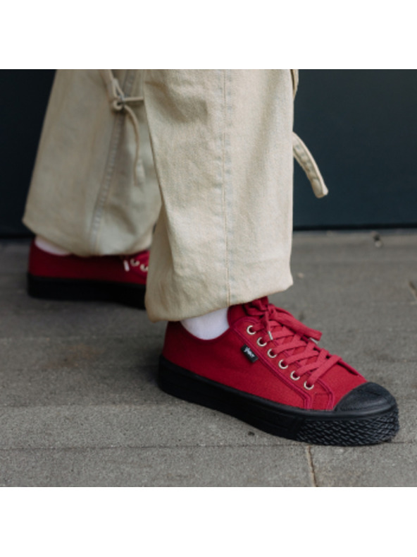 Vasky Дамски платнени спортни обувки червени Vasky Kanvasky