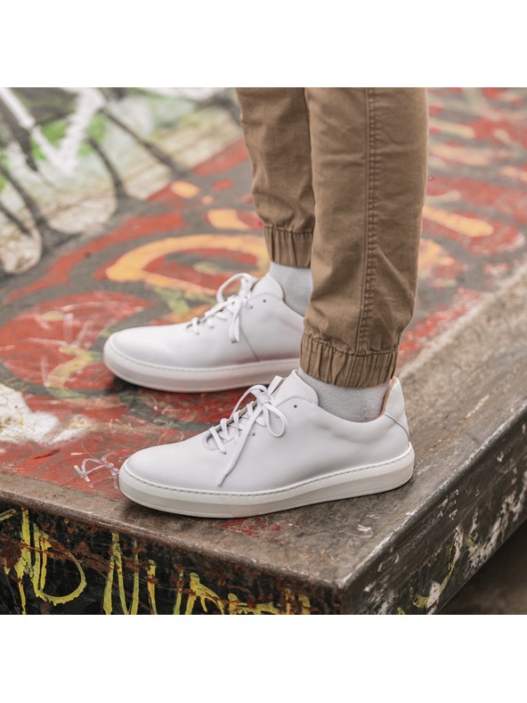 Vasky Дамски кожени маратонки / кецове бели Vasky