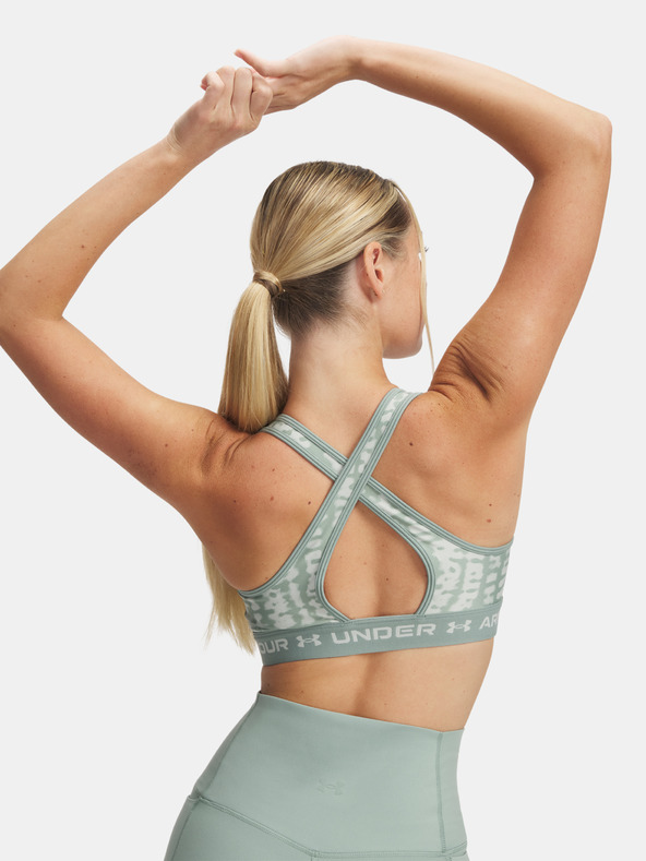 Under Armour Under Armour Женски сутиен с кръстосани гърбове Mid Print