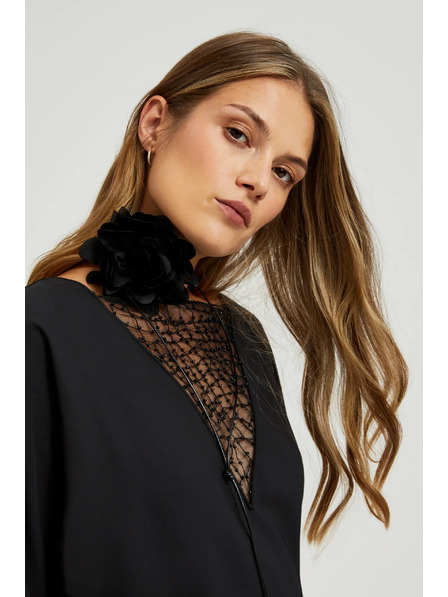 Moodo Черно дамско колие Moodo