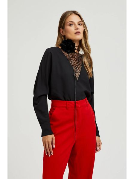 Moodo Черно дамско колие Moodo