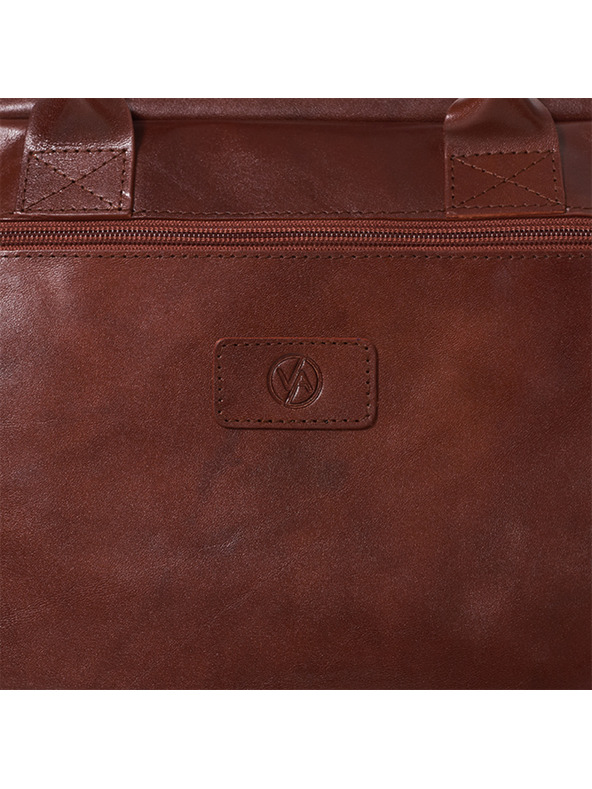 Vasky Harvey Brown - kožená taška hnědá - i ženu česká výroba ze Zlína One size EU Калъф за телефон